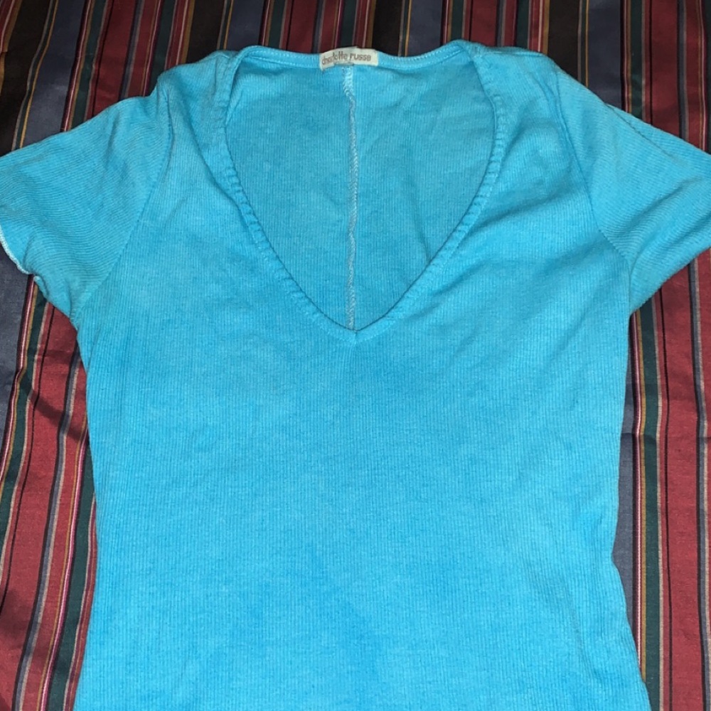 Blue Charlotte Russe crop top